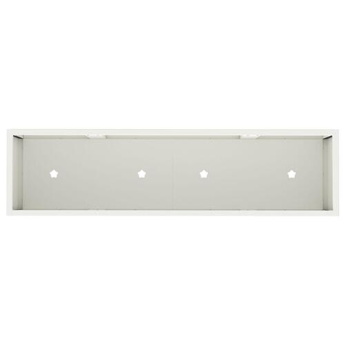 Plantestativ 100x26x82 cm Hvid Stål