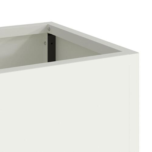 Plantestativ 100x26x82 cm Hvid Stål