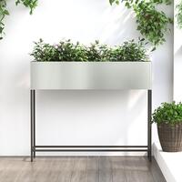 Hævet Havebede 100x26x82 cm Galvaniseret Stål