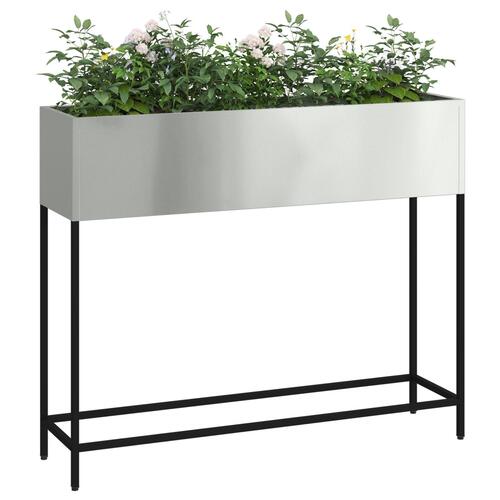 Hævet Havebede 100x26x82 cm Galvaniseret Stål