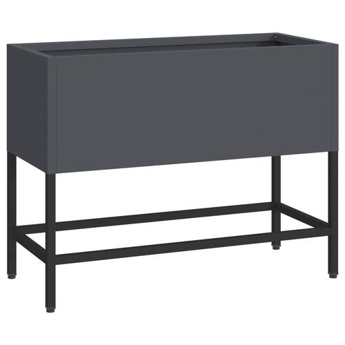 Hævet Havebed 60x26x45 cm Antracitgrå Stål