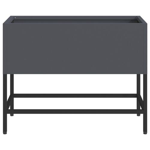 Hævet Havebed 60x26x45 cm Antracitgrå Stål