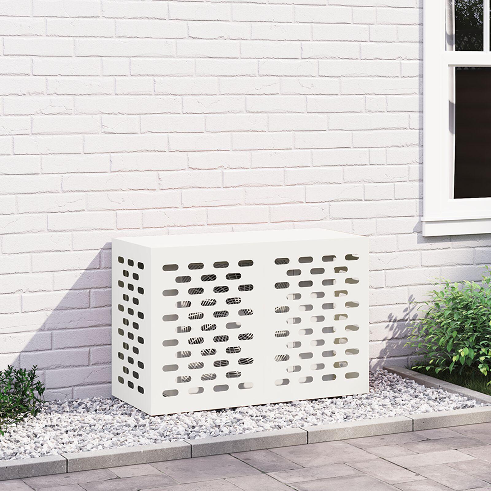 Aircondition Cover Hvid 90x40x60 cm Stål