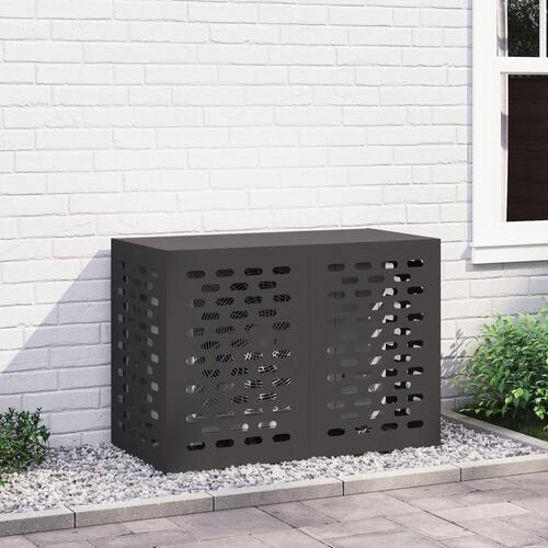 Airconditionbetræk Sort 100x50x70 cm