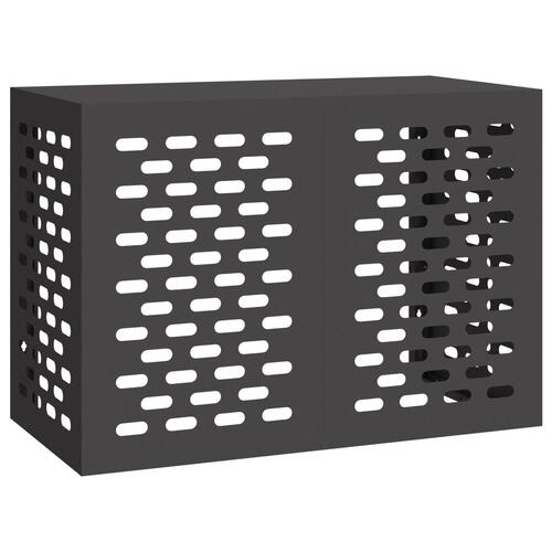 Airconditionbetræk Sort 100x50x70 cm