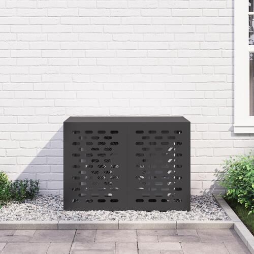 Airconditionbetræk Sort 100x50x70 cm