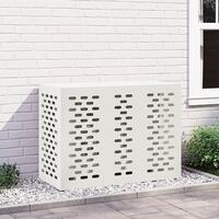 Airconditioncover Hvid 110x50x80 cm Stål