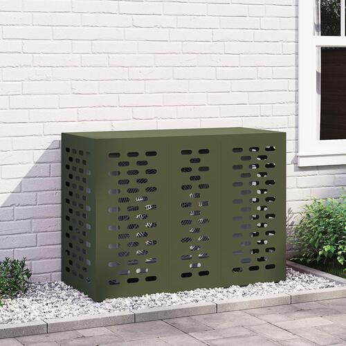 Aircondition Dækken Olivengrøn 110x50x80 cm Stål