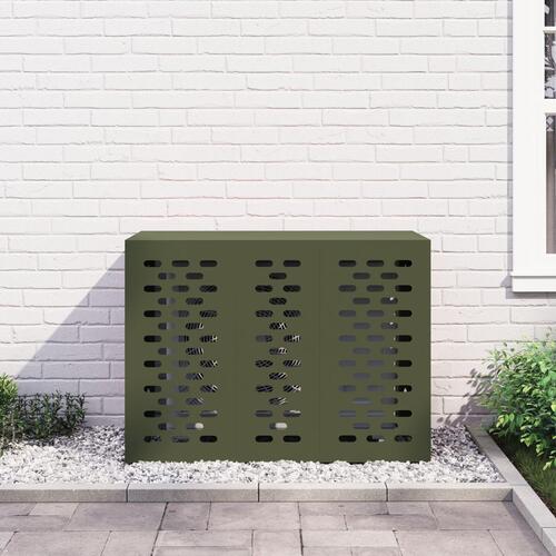 Aircondition Dækken Olivengrøn 110x50x80 cm Stål