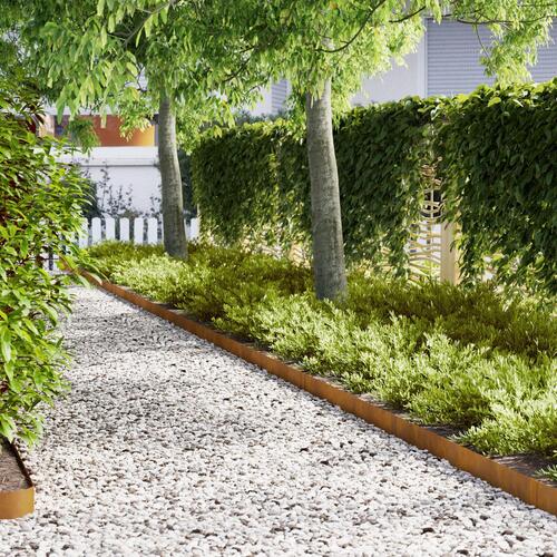 Plantekanter 30 stk 100x0,5x15 cm Vejrbestandig Stål