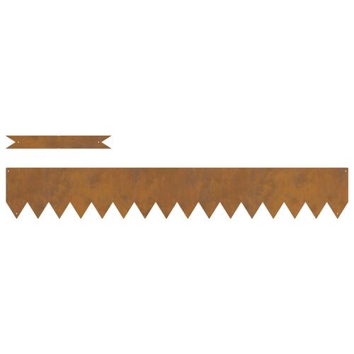 Plantekanter 30 stk 100x0,5x15 cm Vejrbestandig Stål