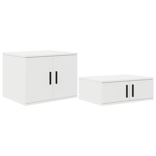 Opbevaringsskab Hvid 103x41x40 cm Træ