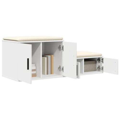 Opbevaringsskab Hvid 103x41x40 cm Træ