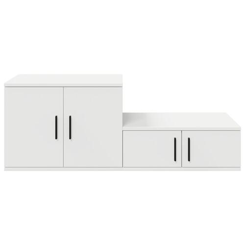 Opbevaringsskab Hvid 103x41x40 cm Træ