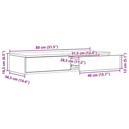Sengeskuffer Gammel Træ 80x36,5x16,5 cm Fremstillet Træ