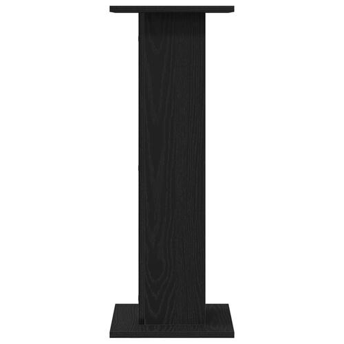 Højttalerstativer 2 stk. Sort Eg 30x30x80 cm Bygget i Træ