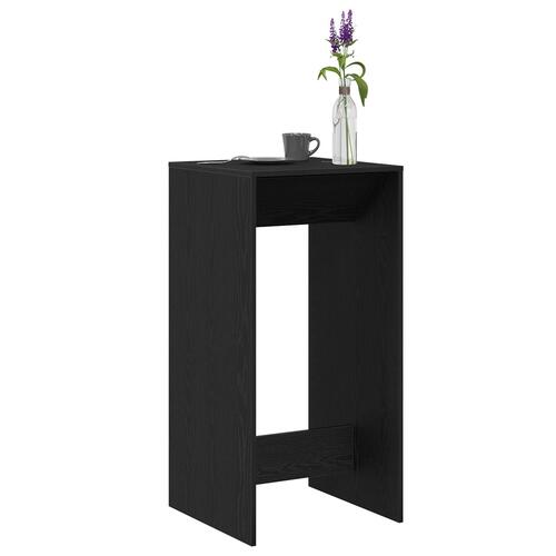Barbord Sort Eg 51x50x103,5 cm Ingeniørtræ