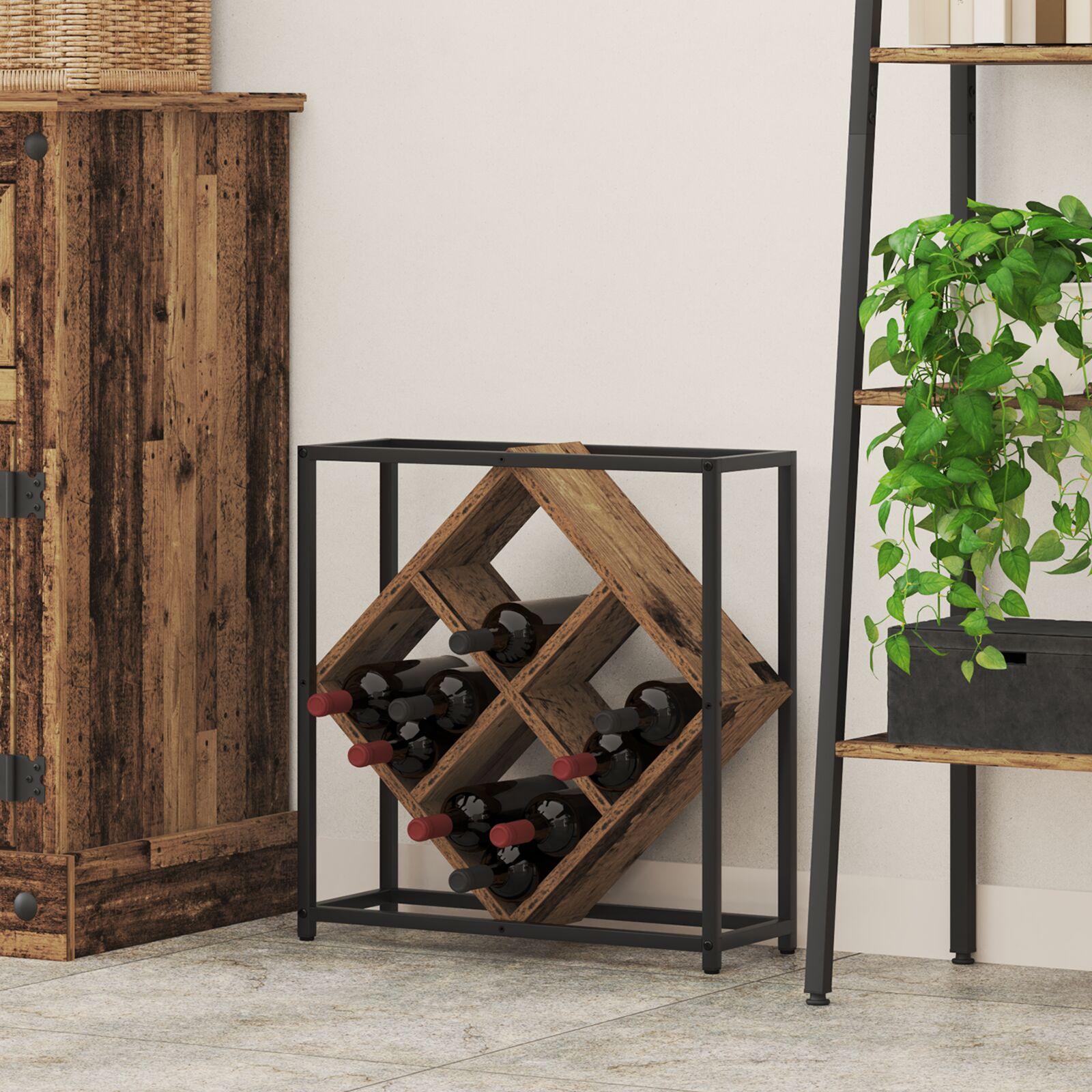 Vinreol Gammelt Træ 51x18x52,5 cm Ingeniørtræ