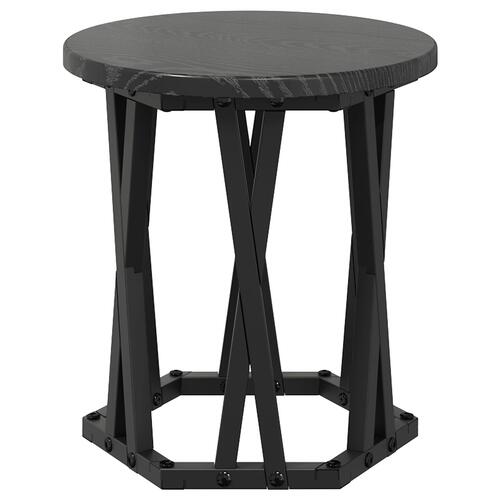 Nesting Side Tables 3 stk Sort Egetræ Konstrueret Træ