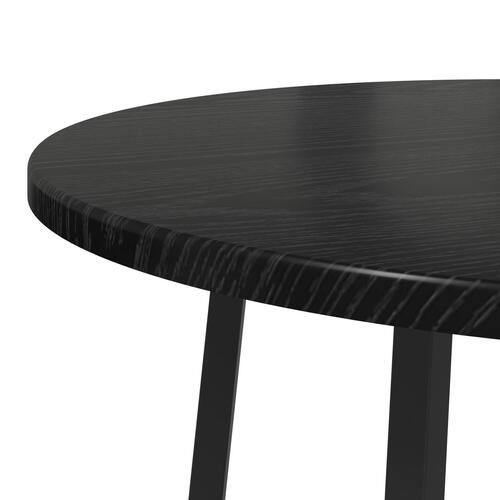 Sofabord 2 stk Sort Eg Finer og Metal