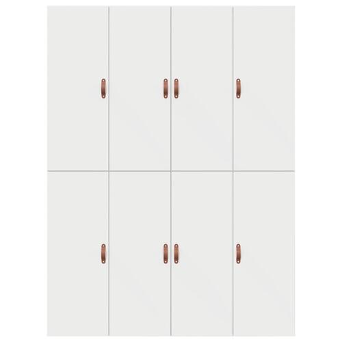 Sengestel Hvid MDF 140 x 200 cm Seng med opbevaring Rektangulær