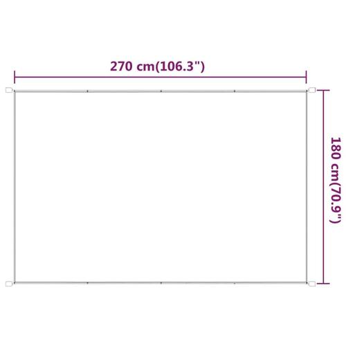 Lodret markise 180x270 cm oxfordstof antracitgrå