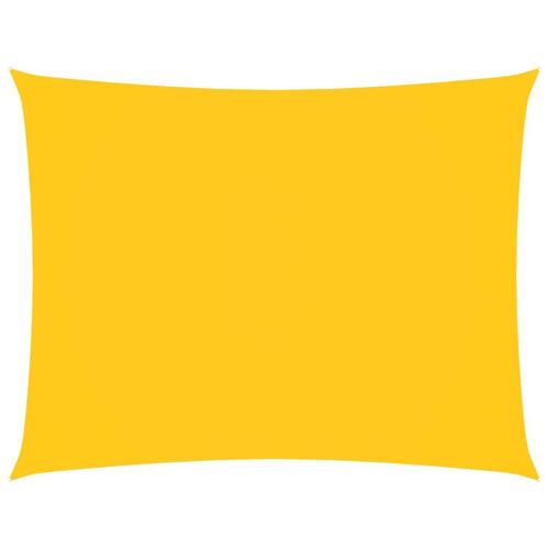 Solsejl 2,5x3,5 m rektangulær oxfordstof gul