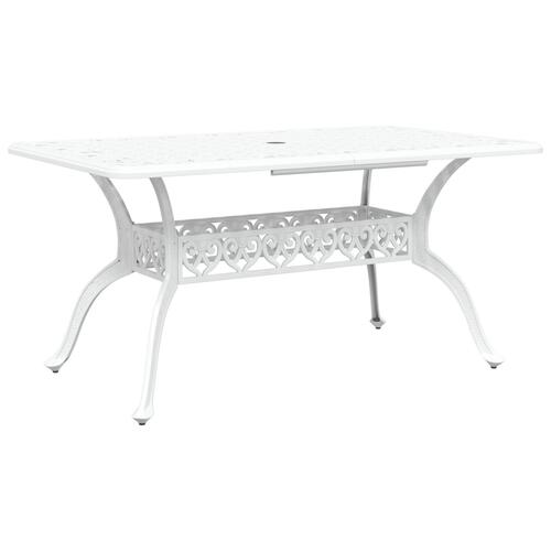 Sæt af 4 Hvid Støbt aluminium 150 cm x 90 cm x 72 cm