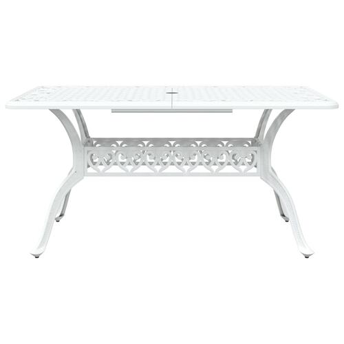 Sæt af 4 Hvid Støbt aluminium 150 cm x 90 cm x 72 cm