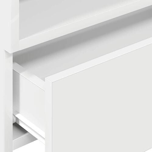 Væghængt sengebord 45x26x28,5 cm hvid (OUTLET A)
