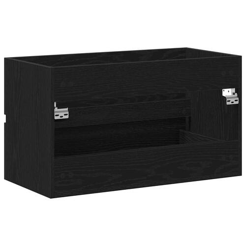 Underskab 80x38,5x45 cm konstrueret træ sort egetræ