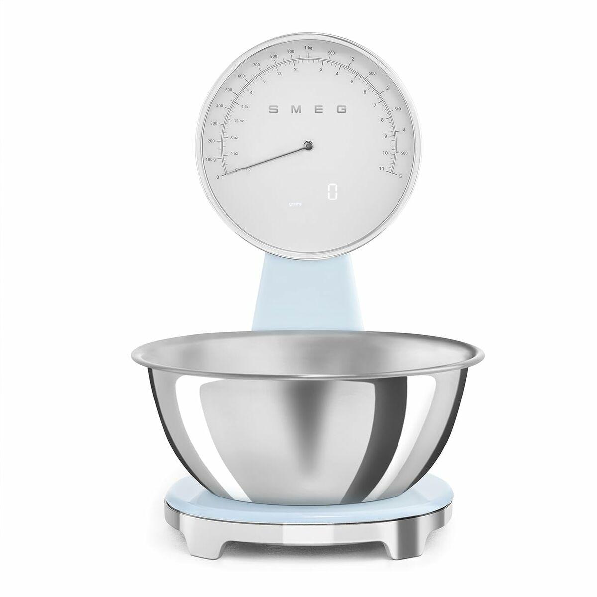køkkenvægt Smeg KSF01PBWW Blå 5 kg