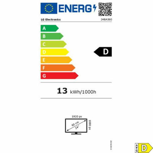 Skærm LG 23,8" Full HD (OUTLET A)