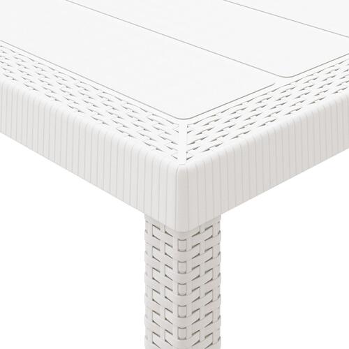 Udendørs bord Hvid Polypropylen Mellem Holdbart Terrassebord
