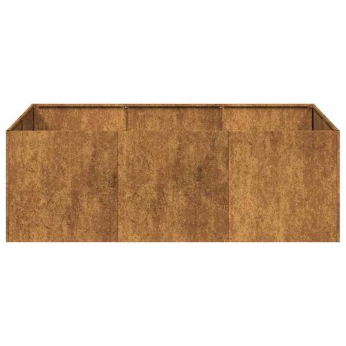 Plantekasse rustfarvet 120x80x40 cm forvitringsstål (OUTLET A)