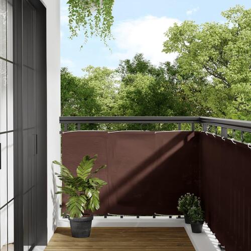 Altanafskærmning 90x700 cm 100 % polyester brun (OUTLET A)