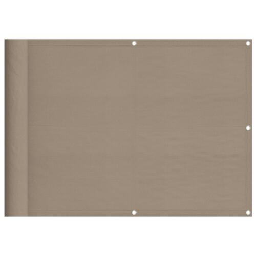 Altanafskærmning 75x700 cm 100 % polyester gråbrun (OUTLET A)