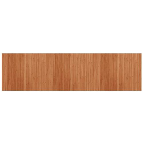 Gulvtæppe 80x300 cm rektangulær bambus brun (OUTLET A)