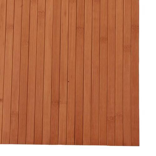 Gulvtæppe 80x300 cm rektangulær bambus brun (OUTLET A)