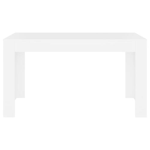 Spisebord 140x74,5x76 cm konstrueret træ hvid (OUTLET A)