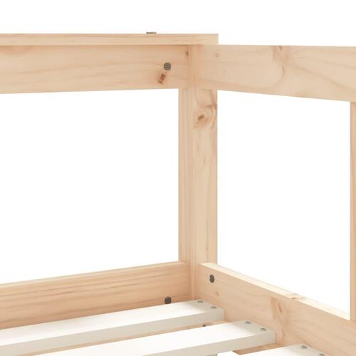 Sengeramme til juniorseng m. skuffer 70x140 cm massivt fyr (OUTLET A)