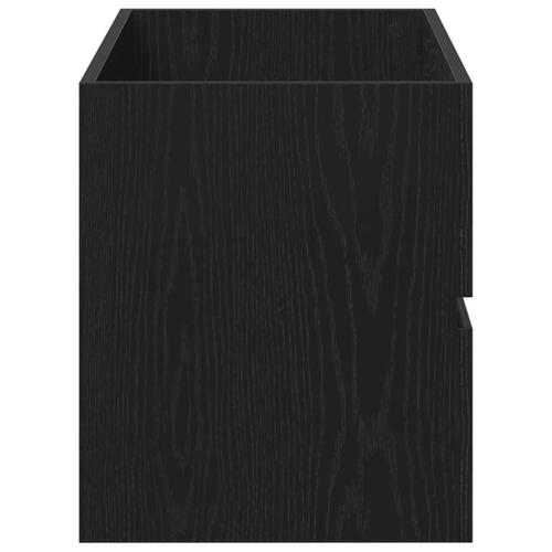 Underskab 90x38,5x45 cm konstrueret træ sort egetræ