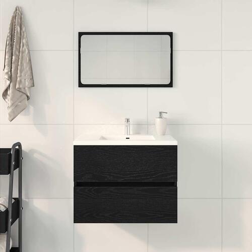 Underskab 60x38,5x45 cm konstrueret træ sort egetræsfarve