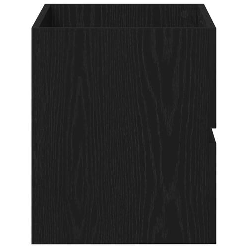 Underskab 60x38,5x45 cm konstrueret træ sort egetræsfarve