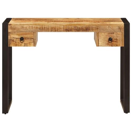 Skrivebord med 2 skuffer 110 x 50 x 77 cm massivt mangotræ