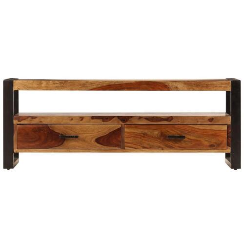 Tv-skab massivt sheeshamtræ 120 x 35 x 45 cm
