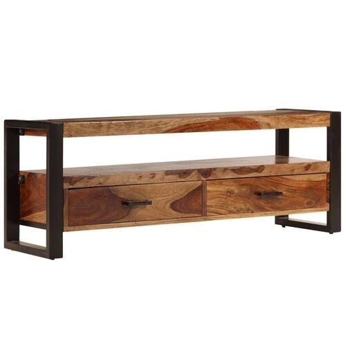 Tv-skab massivt sheeshamtræ 120 x 35 x 45 cm