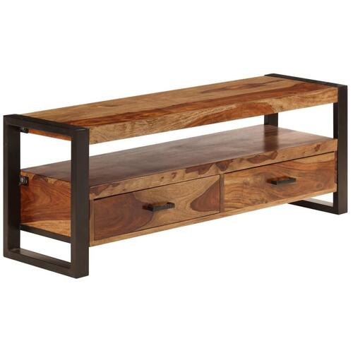 Tv-skab massivt sheeshamtræ 120 x 35 x 45 cm