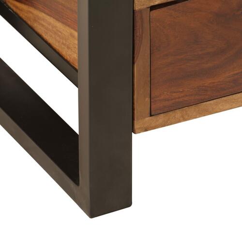 Tv-skab massivt sheeshamtræ 120 x 35 x 45 cm