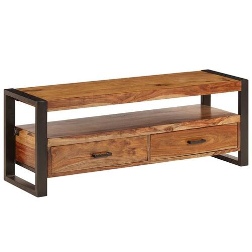 Tv-skab massivt sheeshamtræ 120 x 35 x 45 cm
